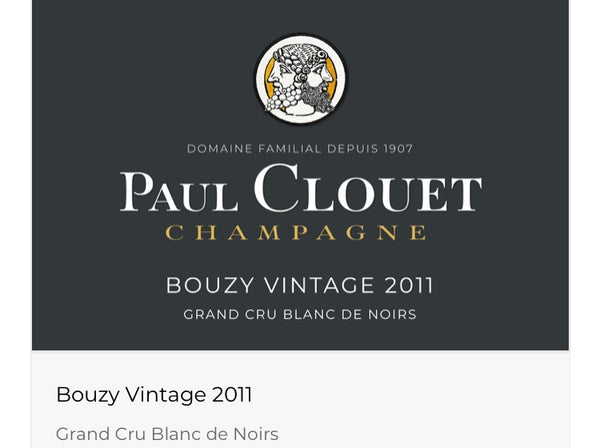 Paul Clouet Millésime 2011 Champagne